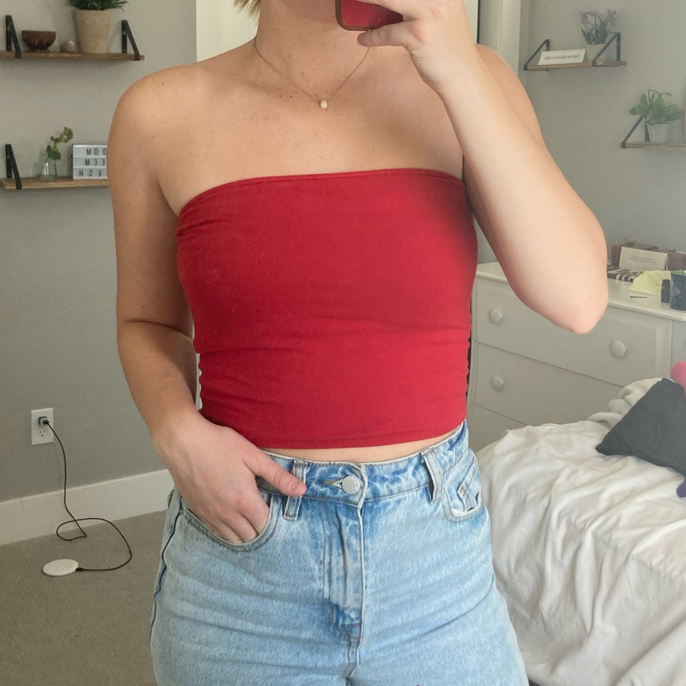 Brandy Melville red tube top